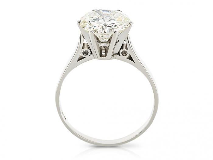 Diamond Solitaire 3.25 Carat Ring - Image 4