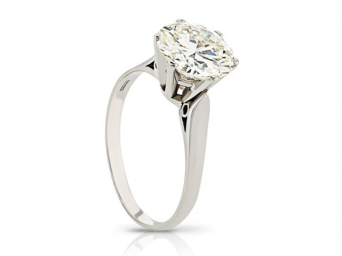 Diamond Solitaire 3.25 Carat Ring - Image 3