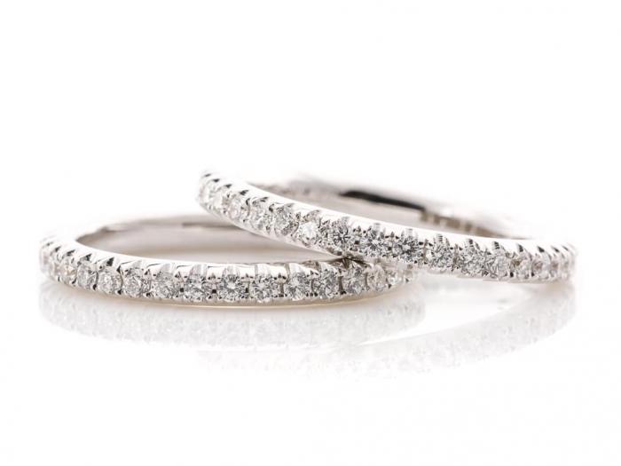 Set of Two Diamond Eternity Rings