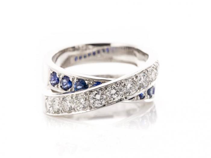 Sapphire and Diamond Ring