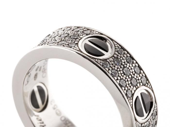 Diamond Cartier Love Ring - Image 2