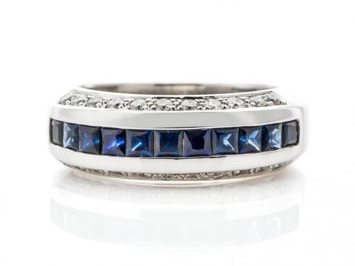 Sapphire and Diamond Ring