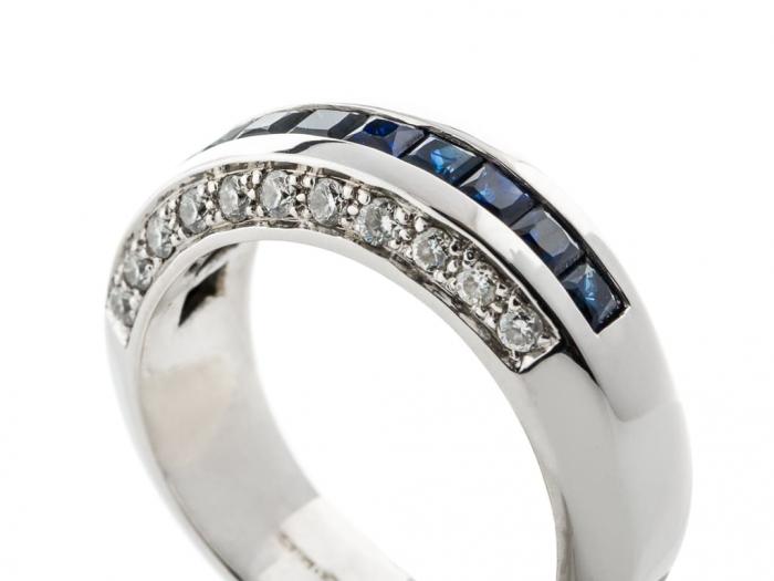 Sapphire and Diamond Ring - Image 2