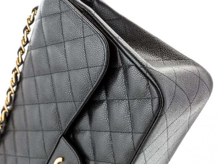 Chanel Caviar Double Flap Bag - Image 3