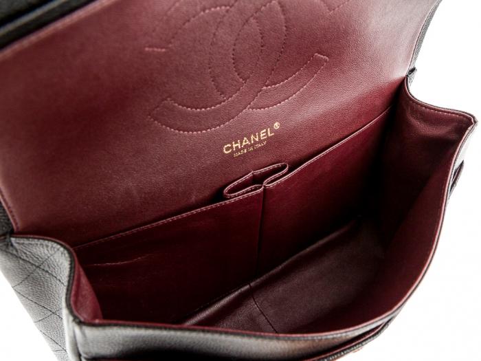 Chanel Caviar Double Flap Bag - Image 5