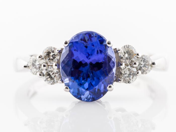 Tanzanite and Diamond Ring