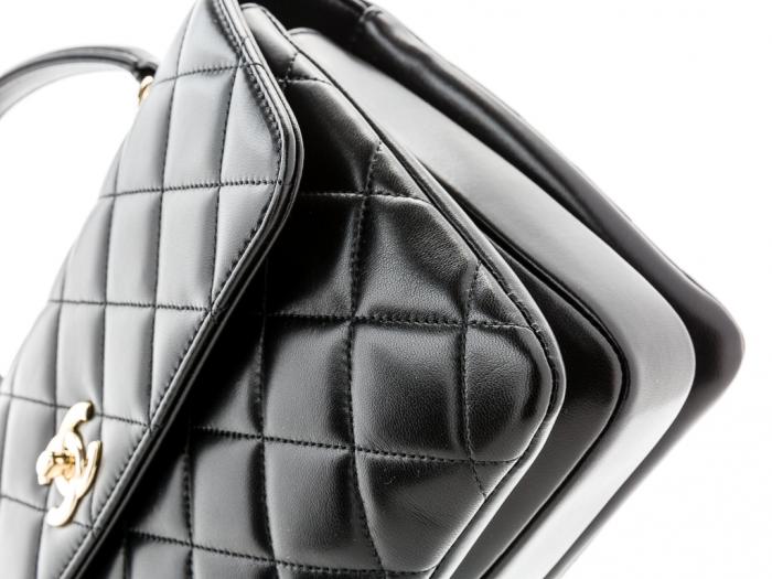 Chanel Flap Bag With Top Handle - Image 3