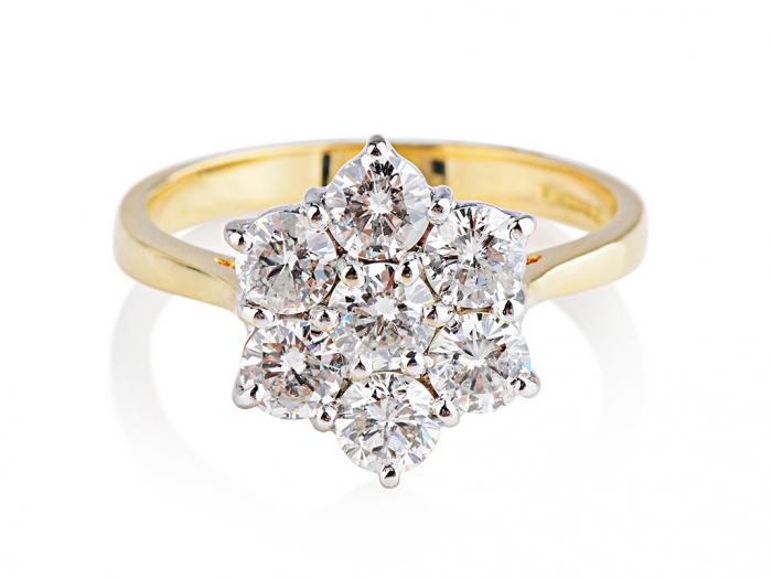 Cluster Diamond Ring