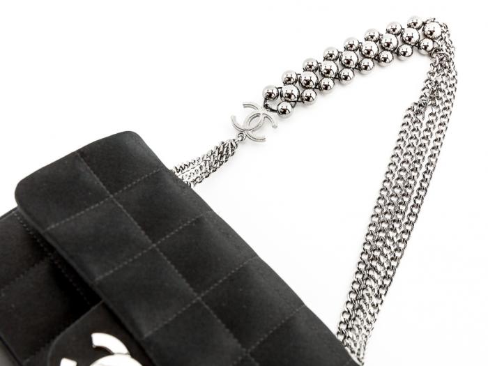 Chanel Satin Flap Bag - Image 4