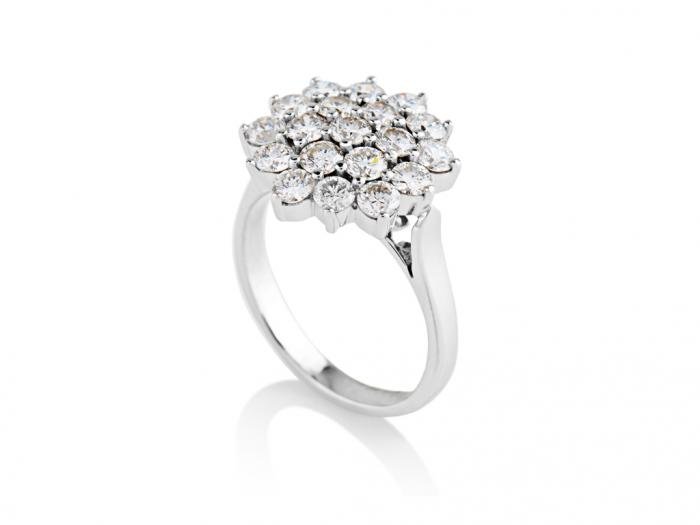 Diamond Cluster Ring - Image 2