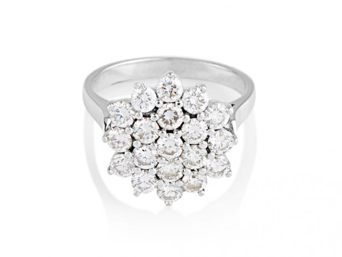 Diamond Cluster Ring