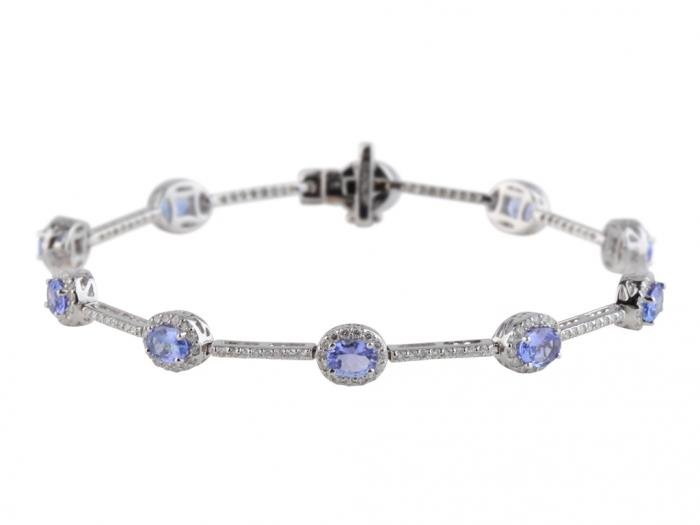 Tanzanite and Diamond Bracelet