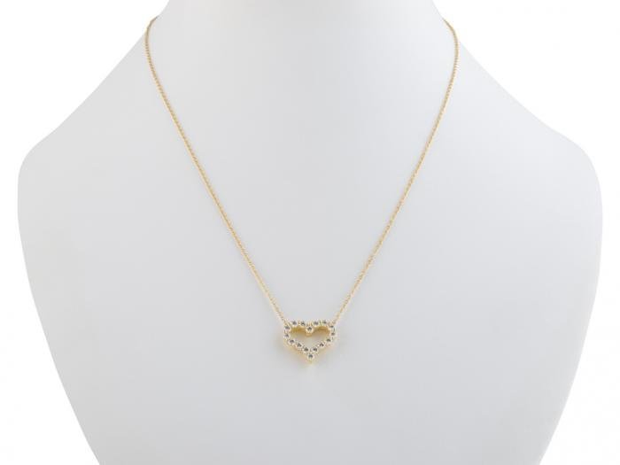 Tiffany & Co Diamond Heart Pendant Necklace - Image 3