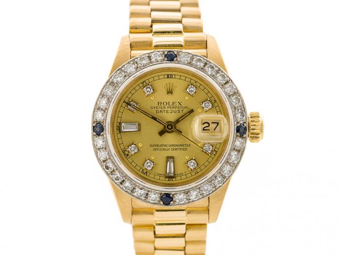 Rolex 18ct gold datejust Watch