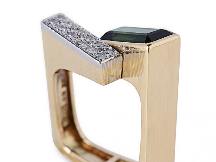 Diamond & Tourmaline Ring - Image 2
