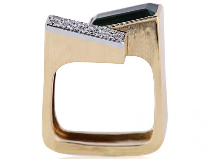 Diamond & Tourmaline Ring - Image 3