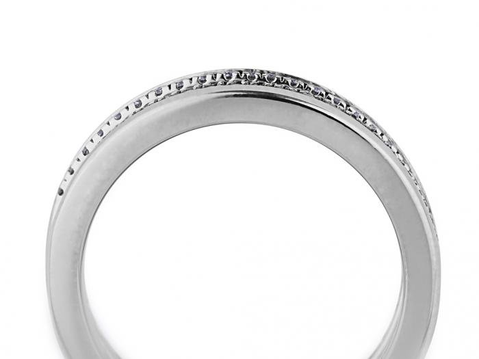 Set of Two Half Eternity Diamond Ring - Image 4