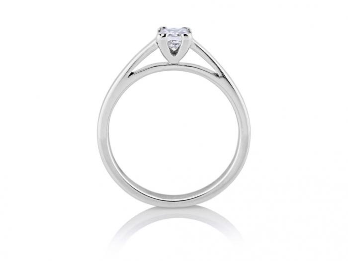 Princess Cut Solitaire Diamond Ring - Image 3