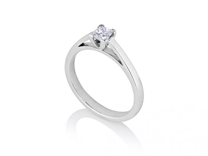 Princess Cut Solitaire Diamond Ring - Image 2