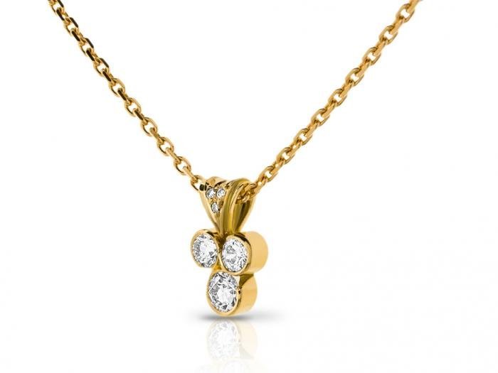 Diamond Pendant on Chain - Image 2