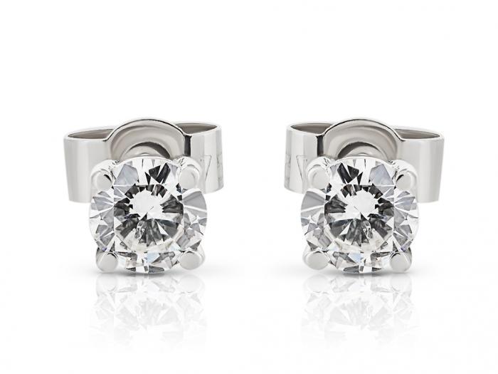 Diamond Stud Earrings - Image 3