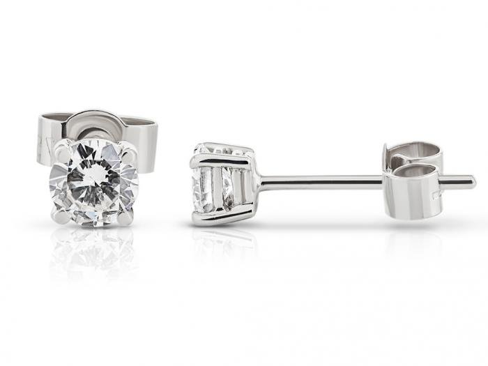 Diamond Stud Earrings - Image 4