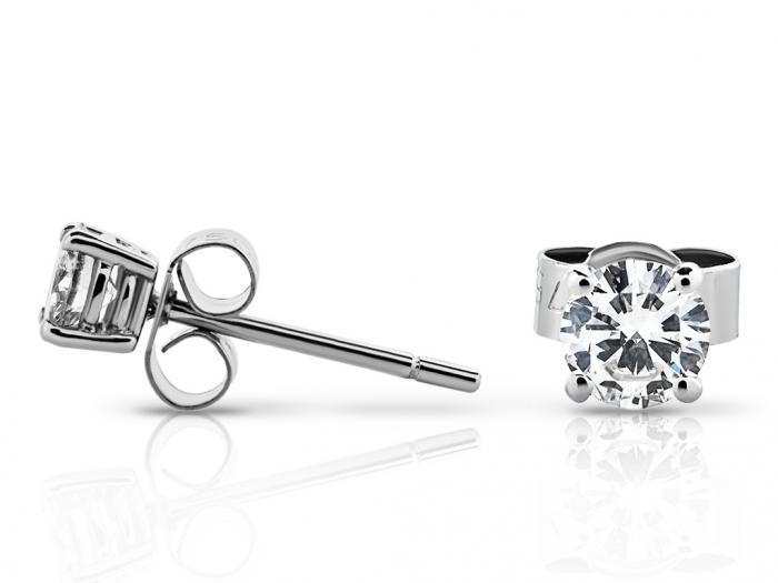 Diamond Stud Earrings - Image 2