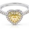 Diamond Heart Cluster Ring