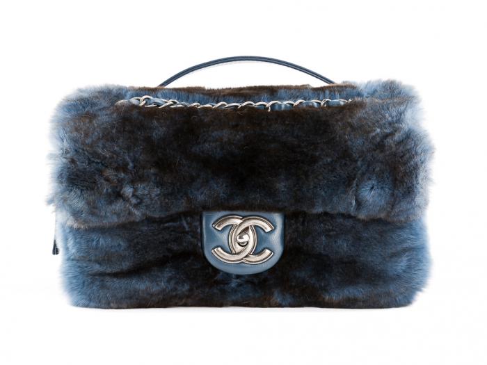 Chanel Fur Flap Bag