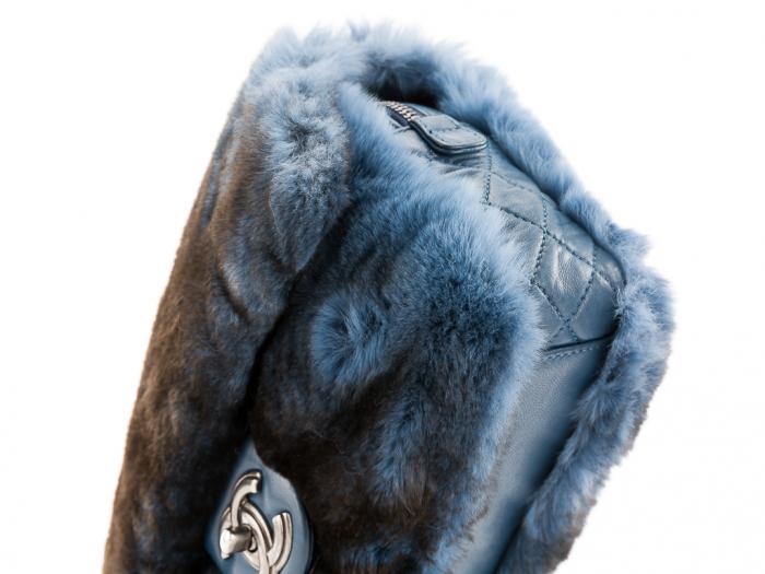 Chanel Fur Flap Bag - Image 3