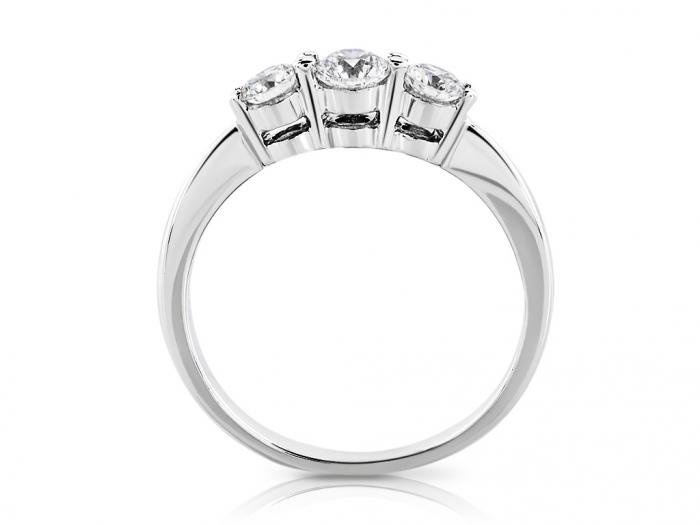 Diamond Three Stone Ring - Image 3