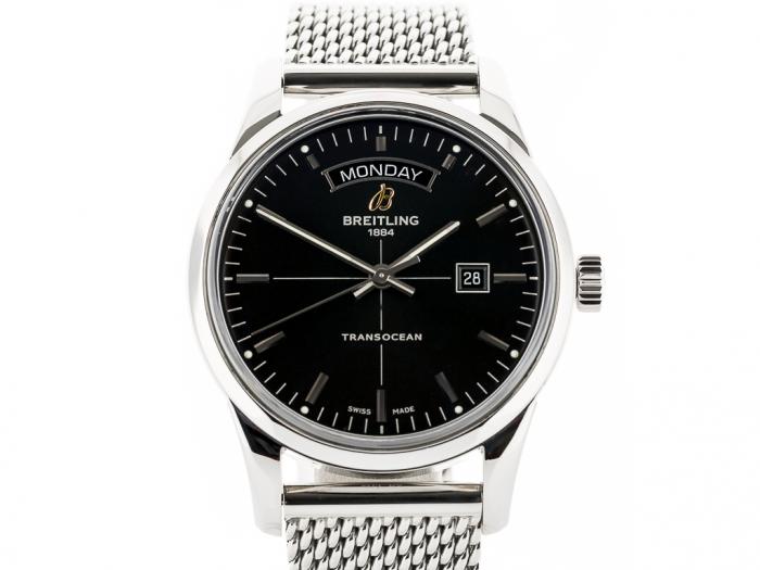 Preowned Breitling Transocean Day Date Watch