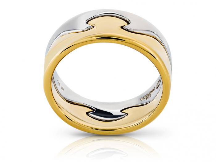 Georg Jensen Fusion Two Tone Two Piece Ring - Image 3