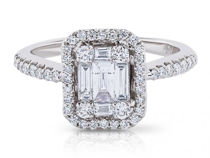 Diamond Cluster Ring