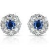 Sapphire & Diamond Earrings