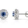 Sapphire & Diamond Earrings - Image 2