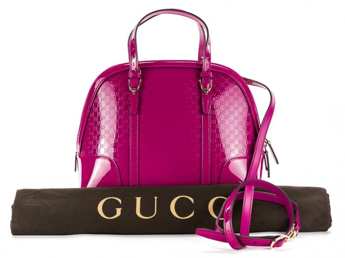 Gucci Patent Microguccissima Small Bag - Image 5