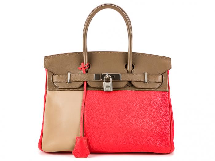 Hermes Birkin Cascade 30cm Tricolore