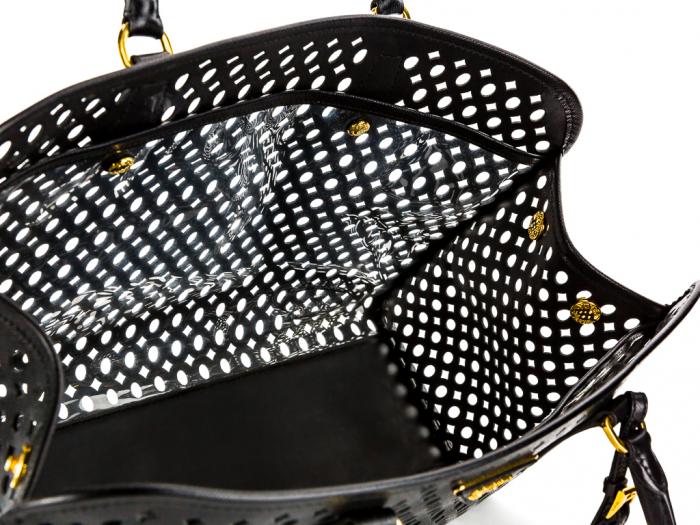 Prada Perforated Tote - Image 4