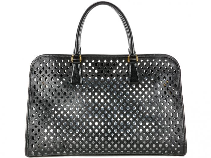 Prada Perforated Tote - Image 6