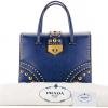 Prada Studded Saffiano Flap Bag - Image 5