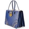 Prada Studded Saffiano Flap Bag