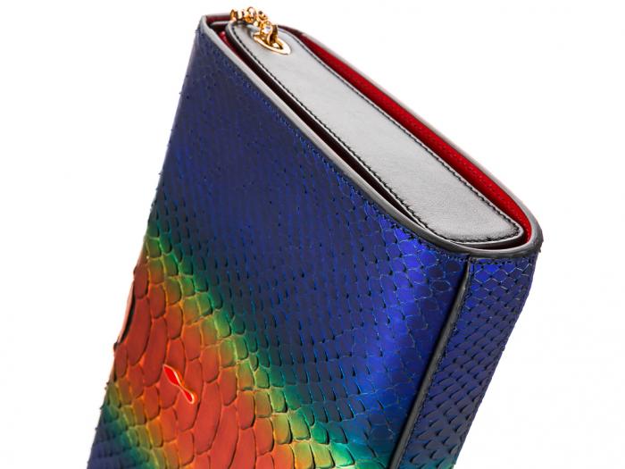Christian Louboutin Vanite Python Rainbow Bag - Image 3