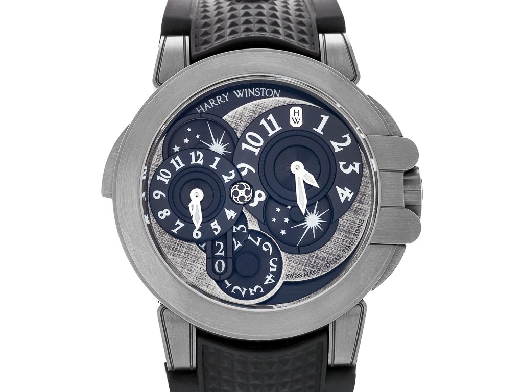 Harry Winston Ocean Dual Time Monochrome Watch Shop Prestige