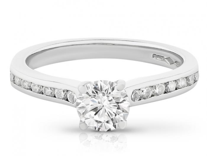 Hearts on Fire Solitaire Diamond Ring