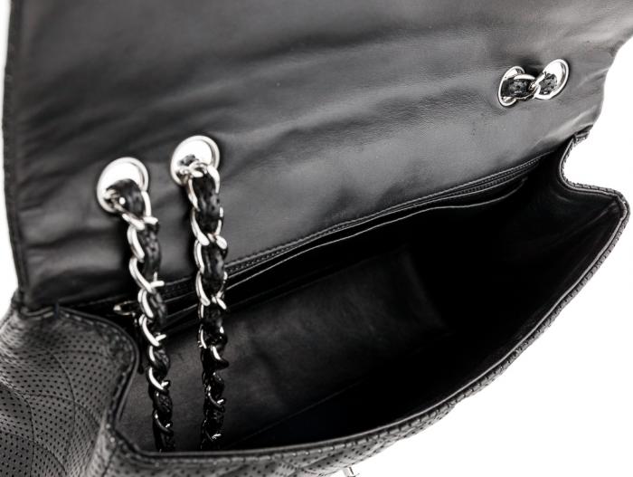 Chanel Perforated Classic Single Flap Bag - Image 4