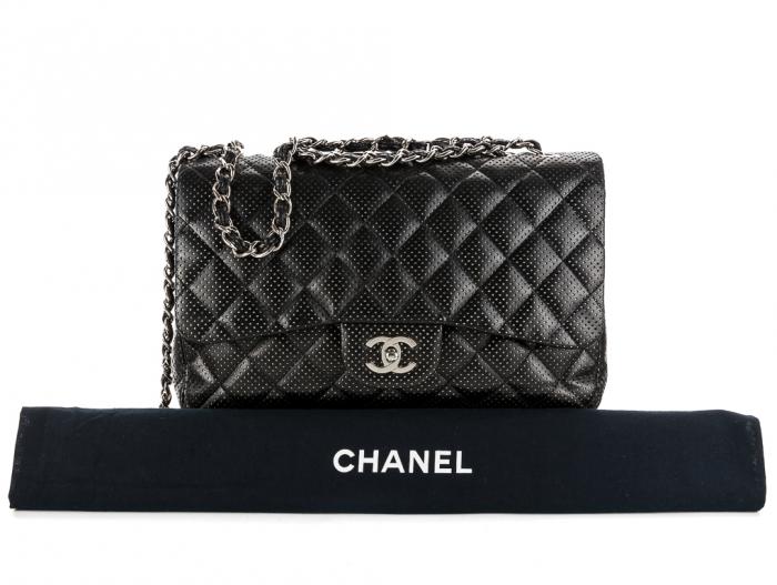 Chanel Perforated Classic Single Flap Bag - Image 5