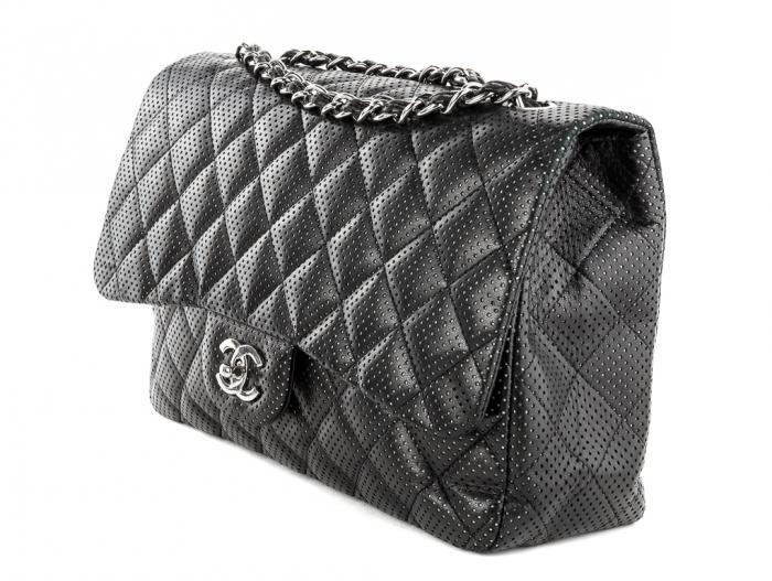 Chanel Perforated Classic Single Flap Bag - Image 2