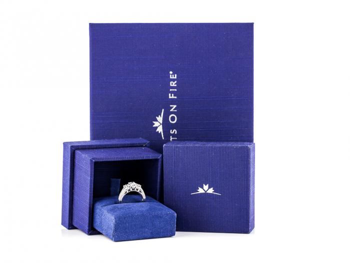 Hearts on Fire Three Stone Diamond Ring - Image 4