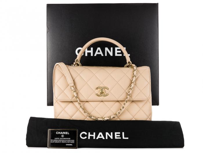 Chanel Flap Bag With Top Handle - Image 6